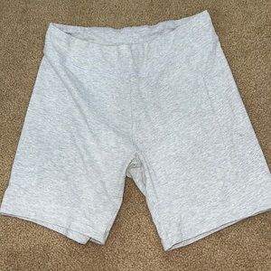 Grey Biker Shorts